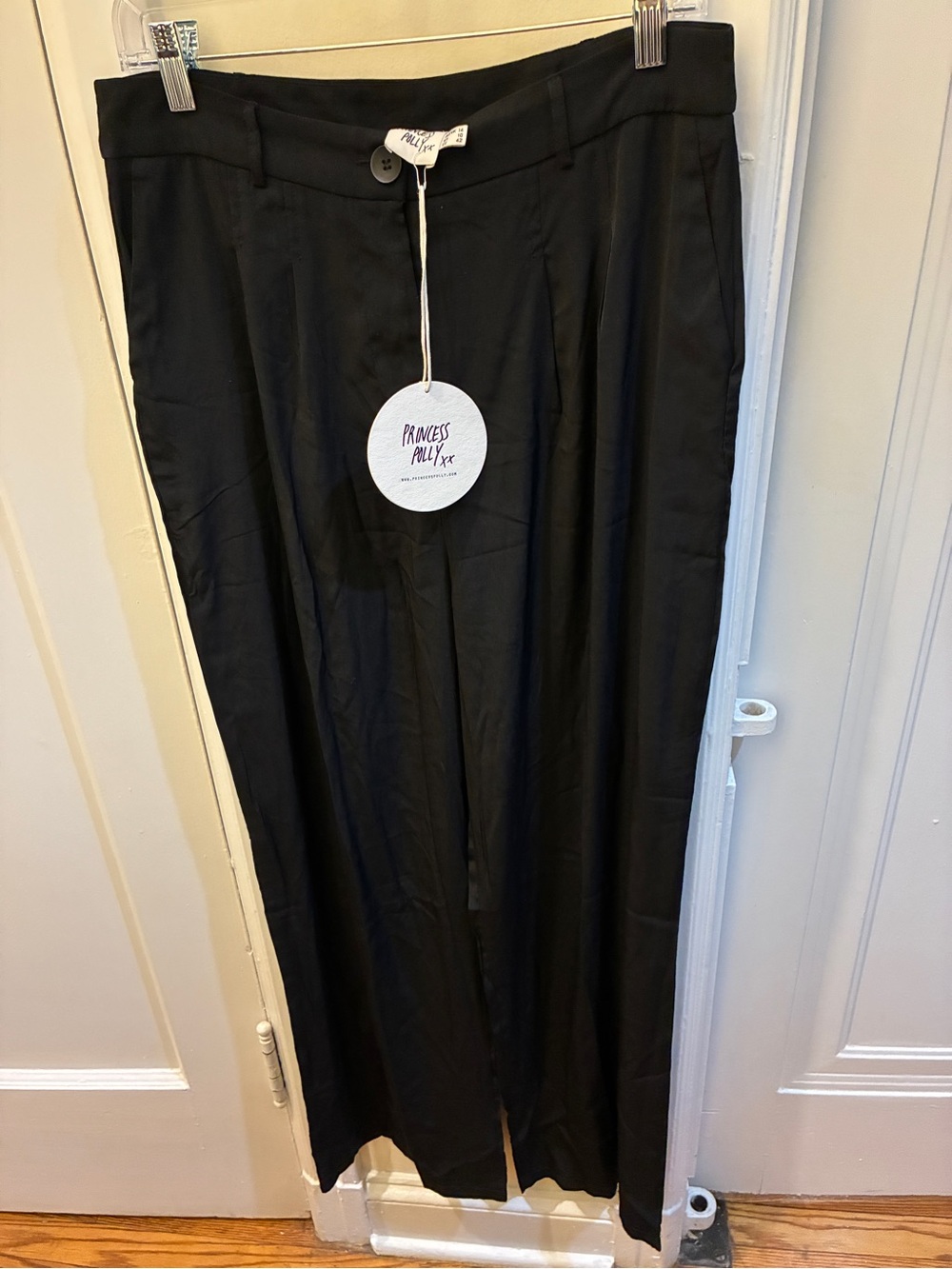 Princess Polly Black Wide Leg Trousers